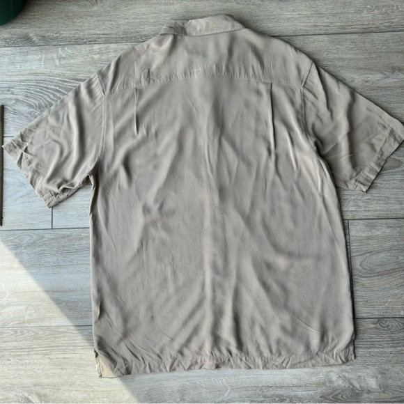 Seven Palm Silky Hawaii Button  Down Shirt - Picture 10 of 13